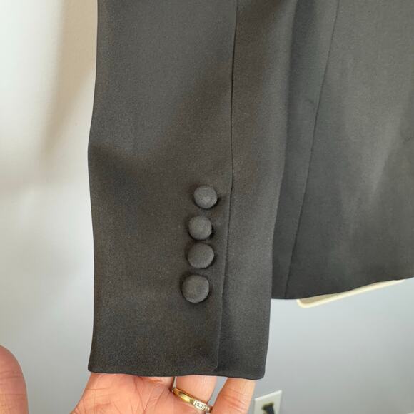 Meshki Helda Fitted Cinched Waist Tailored Blazers Black New Women's Sz M - Picture 7 of 16